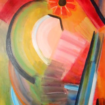 Painting titled "Phare" by Liliane Chanal-Jouet, Original Artwork