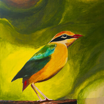 "Lonely bird" başlıklı Tablo Chandana Hewapathirana tarafından, Orijinal sanat, Akrilik