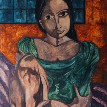 Картина под названием "Abstract Hope" - Chandana Hewapathirana, Подлинное произведение искусства, Акрил