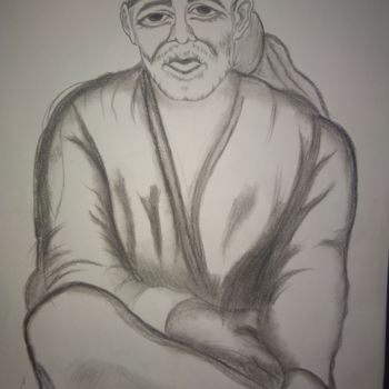 Σχέδιο με τίτλο "Drawing orisnal" από Chandervir Singh, Αυθεντικά έργα τέχνης, Κάρβουνο