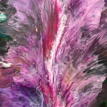 Pittura intitolato "the petal" da Chandra Mehl, Opera d'arte originale, Acrilico