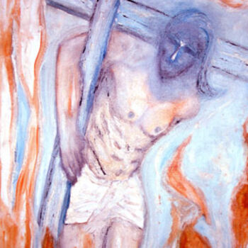 Malerei mit dem Titel "The Cross" von Narayanan Ramachandran, Original-Kunstwerk