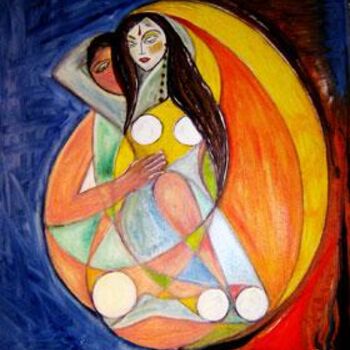 Painting titled "Intimacy" by Narayanan Ramachandran, Original Artwork