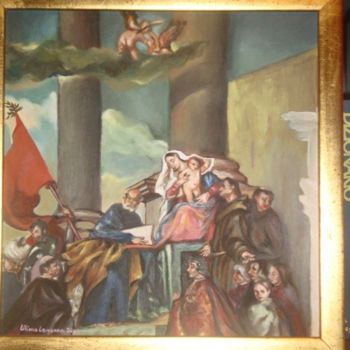 Pittura intitolato "pala pesaro piccolo…" da Liliana Lamanna, Opera d'arte originale