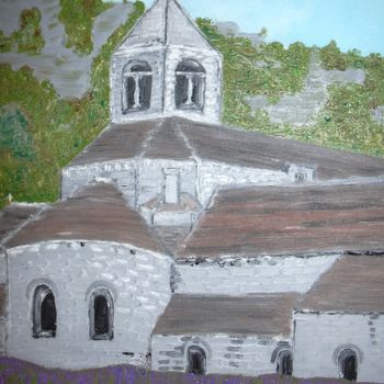 Painting titled "Monastère de Sénanq…" by Chantal Braboszcz, Original Artwork, Oil