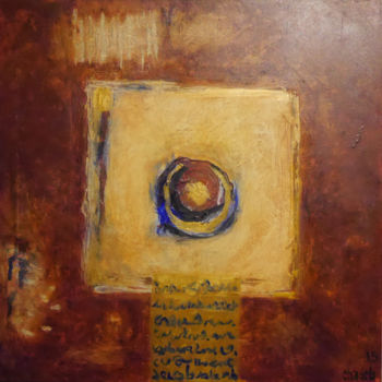 Peinture intitulée "Le centre de la ter…" par Chantal Debeunne (Chadeb), Œuvre d'art originale, Acrylique