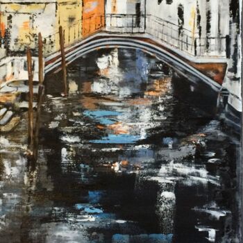 Peinture intitulée "Venise 4" par Chantal Derrien, Œuvre d'art originale, Acrylique