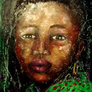 Peinture intitulée "SALY" par Chantal Eymes, Œuvre d'art originale, Huile