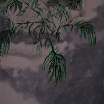 Painting titled "branche-d-arbre.jpg" by Serge Fiorato, Original Artwork