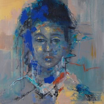 Painting titled "Portrait Haruto" by Chantal Gm, Original Artwork, Acrylic