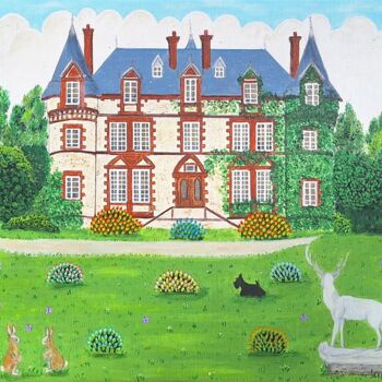 Peinture intitulée "Château de Buffalo" par Chantal Le Pape, Œuvre d'art originale, Acrylique