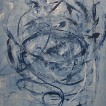 Картина под названием "danse-bleue.jpg" - Chantal Listoir, Подлинное произведение искусства