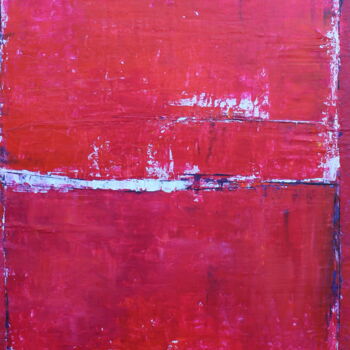 Peinture intitulée "Série Rouge, " Peau…" par Chantal Malet, Œuvre d'art originale