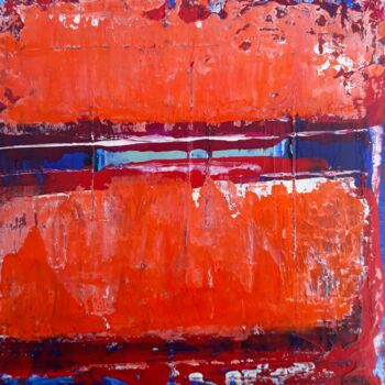 Painting titled "Série rouge" by Chantal Malet, Original Artwork, Acrylic