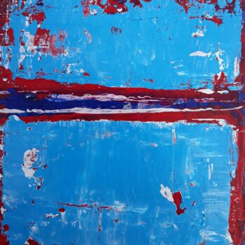 Ζωγραφική με τίτλο "Série bleue" από Chantal Malet, Αυθεντικά έργα τέχνης, Ακρυλικό