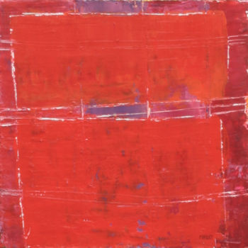 Картина под названием "Série Rouge" - Chantal Malet, Подлинное произведение искусства, Акрил