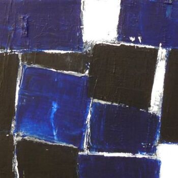 Painting titled "Série Bleu Nuit" by Chantal Malet, Original Artwork, Acrylic