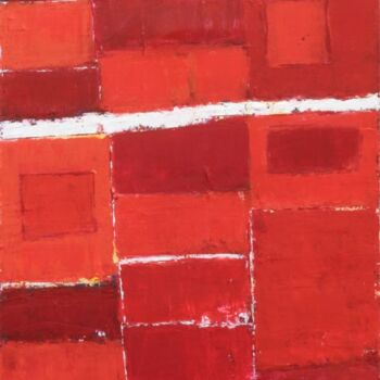 Malerei mit dem Titel "Série Rouge" von Chantal Malet, Original-Kunstwerk, Acryl