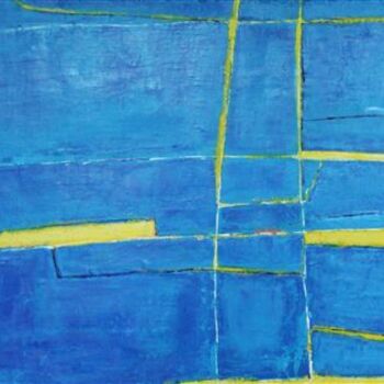 Painting titled "Série Bleu" by Chantal Malet, Original Artwork, Acrylic