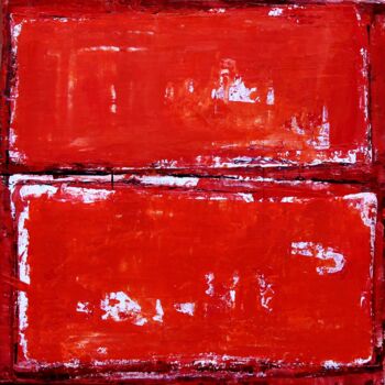 Peinture intitulée "Série Rouge" par Chantal Malet, Œuvre d'art originale, Acrylique