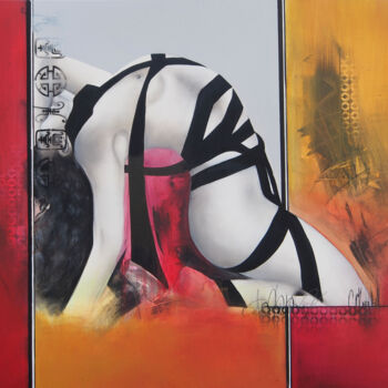 Malarstwo zatytułowany „Linked” autorstwa Chantal Myrtil, Oryginalna praca, Akryl