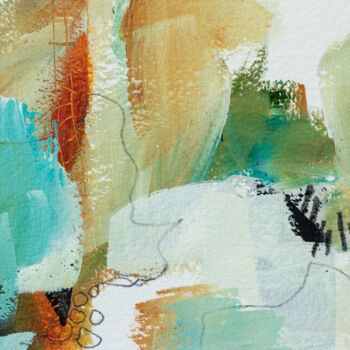 Pintura titulada "Paysage éclaté #3" por Chantal Proulx, Obra de arte original, Acrílico