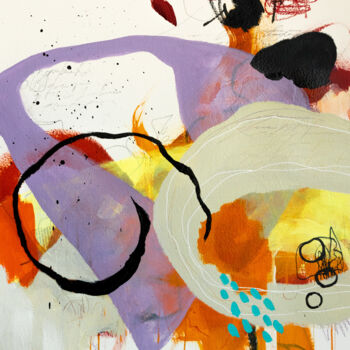Malerei mit dem Titel "Poivrons confits" von Chantal Proulx, Original-Kunstwerk, Acryl