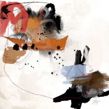 Arte digital titulada "Singulier vertige" por Chantal Proulx, Obra de arte original, Pintura Digital