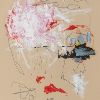 Картина под названием "C'est ma manière à…" - Chantal Proulx, Подлинное произведение искусства, Масло