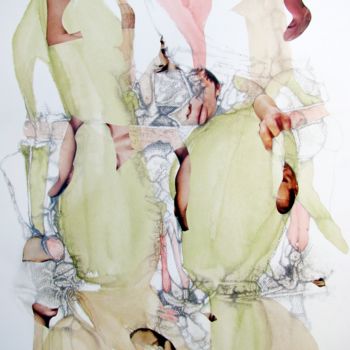 "Métamorphoses 2" başlıklı Resim Chantal Tichit tarafından, Orijinal sanat, Kalem