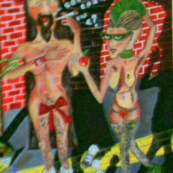 Peinture intitulée "Eden 2002" par Chantal Woulzez, Œuvre d'art originale