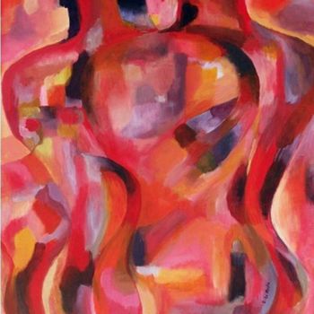 Pintura titulada "Parfum de Femme" por Chantal Le Mesle, Obra de arte original, Acrílico