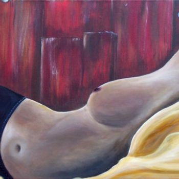 Peinture intitulée "Sensualité 4" par Chantal Le Mesle, Œuvre d'art originale, Huile