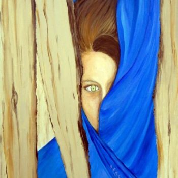 Peinture intitulée "Autre Regard" par Chantal Le Mesle, Œuvre d'art originale, Huile