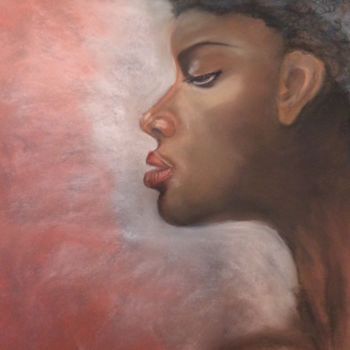Peinture intitulée "Magie Noire" par Chantal Le Mesle, Œuvre d'art originale, Huile