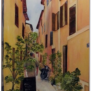 Pintura titulada "Rue du Vieux ST Tro…" por Chantal Le Mesle, Obra de arte original, Oleo