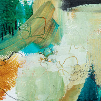 Malerei mit dem Titel "Paysage éclaté #7" von Chantal Proulx, Original-Kunstwerk, Acryl