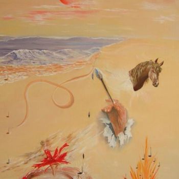 Peinture intitulée "Ce que il y a en mo…" par Chantal Roussel Roggia, Œuvre d'art originale, Huile