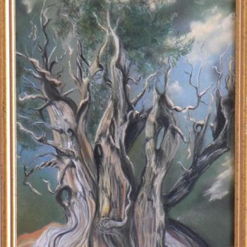 Painting titled "élégance" by Chantal Roussel Roggia, Original Artwork, Pastel