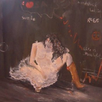 Pintura titulada "peace of heart" por Chantal Roussel Roggia, Obra de arte original, Oleo