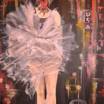 Painting titled "Cendrillon ou cinde…" by Chantal Roussel Roggia, Original Artwork, Oil