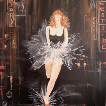 Malerei mit dem Titel "" Juliette "" von Chantal Roussel Roggia, Original-Kunstwerk, Öl