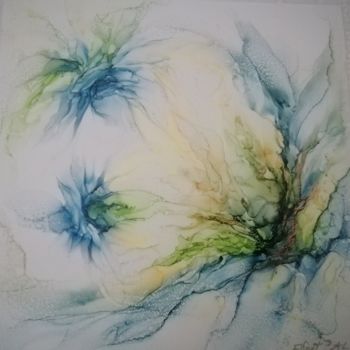 Painting titled "Divine Creation" by Chantal Robert, Original Artwork, Ink