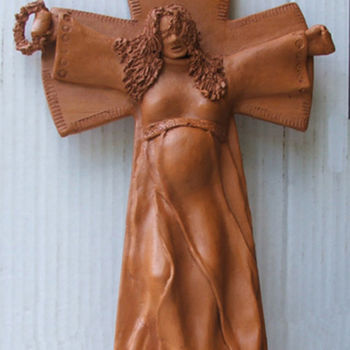 Sculpture titled "Maria" by Roberto Barata, Original Artwork
