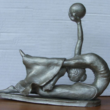 Skulptur mit dem Titel "ginasta" von Roberto Barata, Original-Kunstwerk, Ton