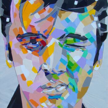 Painting titled "Elvis" by Chap, Original Artwork, Acrylic