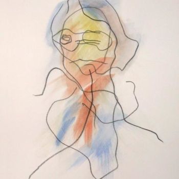 Drawing titled "Sans titre" by Roland Le Chapelier, Original Artwork