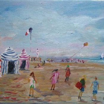 Painting titled "Trouville" by Rémi Chapelle, Original Artwork