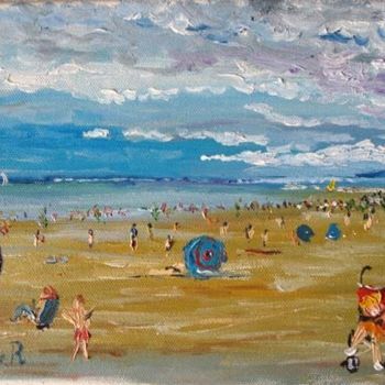 Pintura intitulada "villers sur mer" por Rémi Chapelle, Obras de arte originais