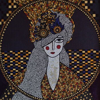 Dibujo titulada "Hestia" por Emilie Chaplain, Obra de arte original, Tinta